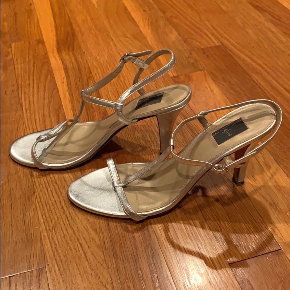 Glint silver strappy sandles